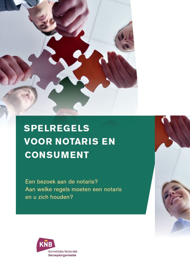 Brochure Spelregels voor notaris en consument